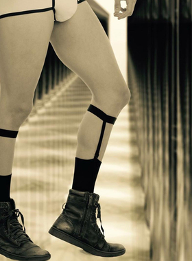 白色袜子女中筒袜秋冬加厚纯色棉袜黑色长袜男ins潮男子吊袜带