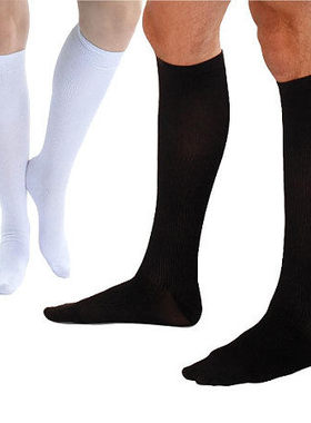 商务男袜白色 男士长袜黑色 男正装袜子 男式棉袜 纯棉袜中筒袜
