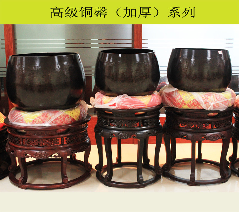 台湾厚款纯铜优质铜磬寺院大磬钵修行钵铜庆12--36英寸赠垫子锤子