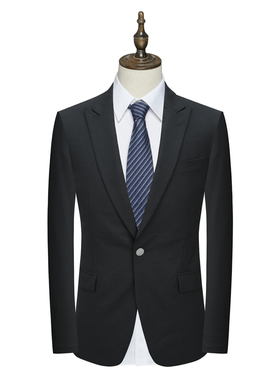 B1657鸟男式春秋西服 绵羊毛一粒扣双开衩商务西装 221230
