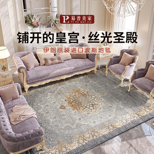 易普美家新款进口伊朗波斯地毯法式中古风美式复古轻奢客厅卧室毯