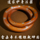 道家雷击枣木乾坤圈镶银手镯阴阳环一体成型手工雕刻道士护身法器