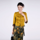品牌正品 风100%桑蚕丝金缎龟香云纱上衣女秋 玉家人傣族服饰新中式