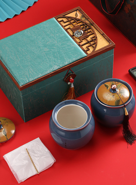 高档陶瓷茶叶包装福鼎白茶普洱龙井碧螺春信阳毛尖银针通用礼品盒