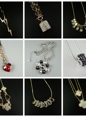 时尚风水钻玻璃女士项链流行首饰