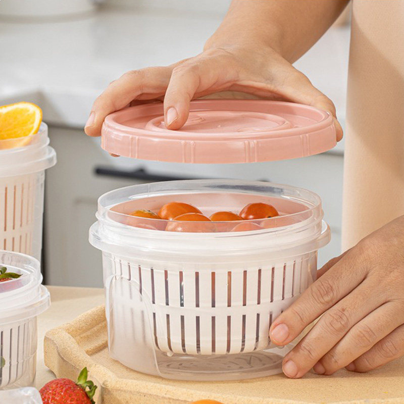 葱花香菜保鲜料理盒冰箱食品密封盒姜蒜冷冻沥水盒厨房水果收纳盒