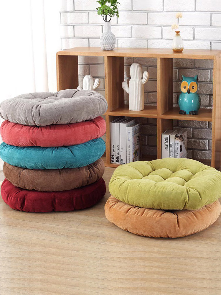 加厚蒲团瑜伽垫冥想冥想垫圆形垫大垫榻榻米卧室阳台海湾窗垫
