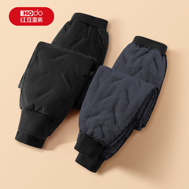 红豆男童棉裤冬季加厚保暖休闲裤