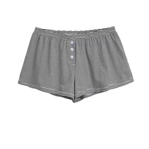 美式复古条纹BM感短裤女夏季新款高腰显瘦居家休闲裤宽松辣妹热裤