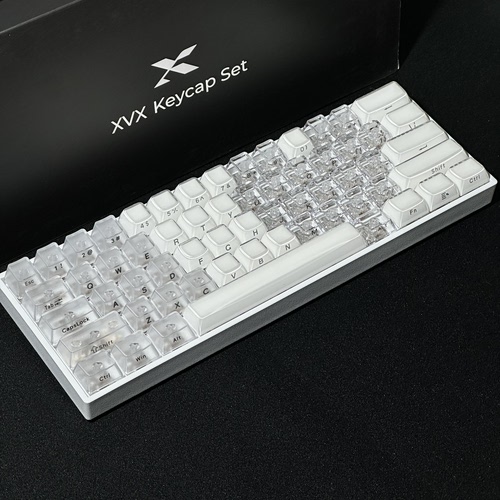 XVX西湖水 水晶果冻键帽60he键帽80he键帽 支持ev63 75 送贴纸