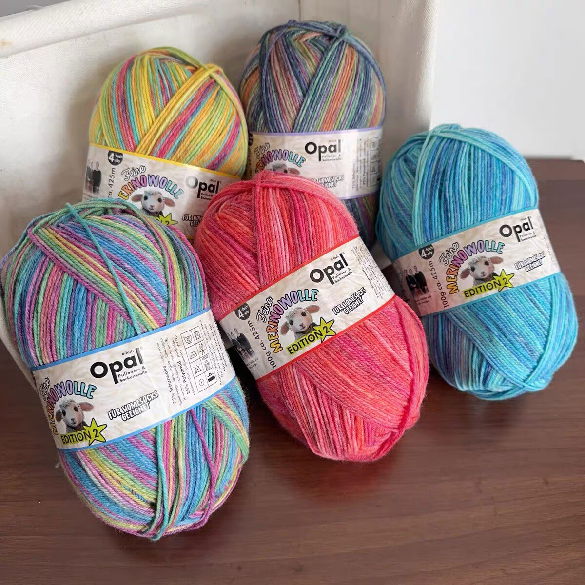 德国进口Opal精致美利奴羊毛系列袜子毛线手工围巾披肩帽子玩偶线