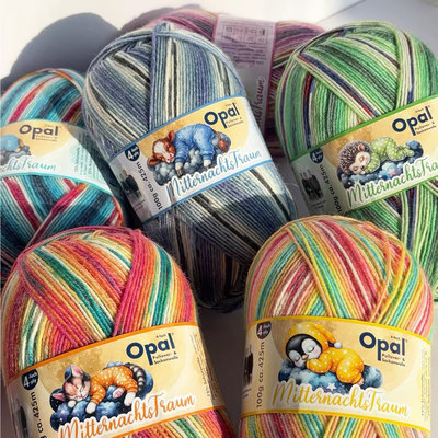 Opal Mitternachtstraum梦境系列袜子羊毛线手工编织diy段然玩偶