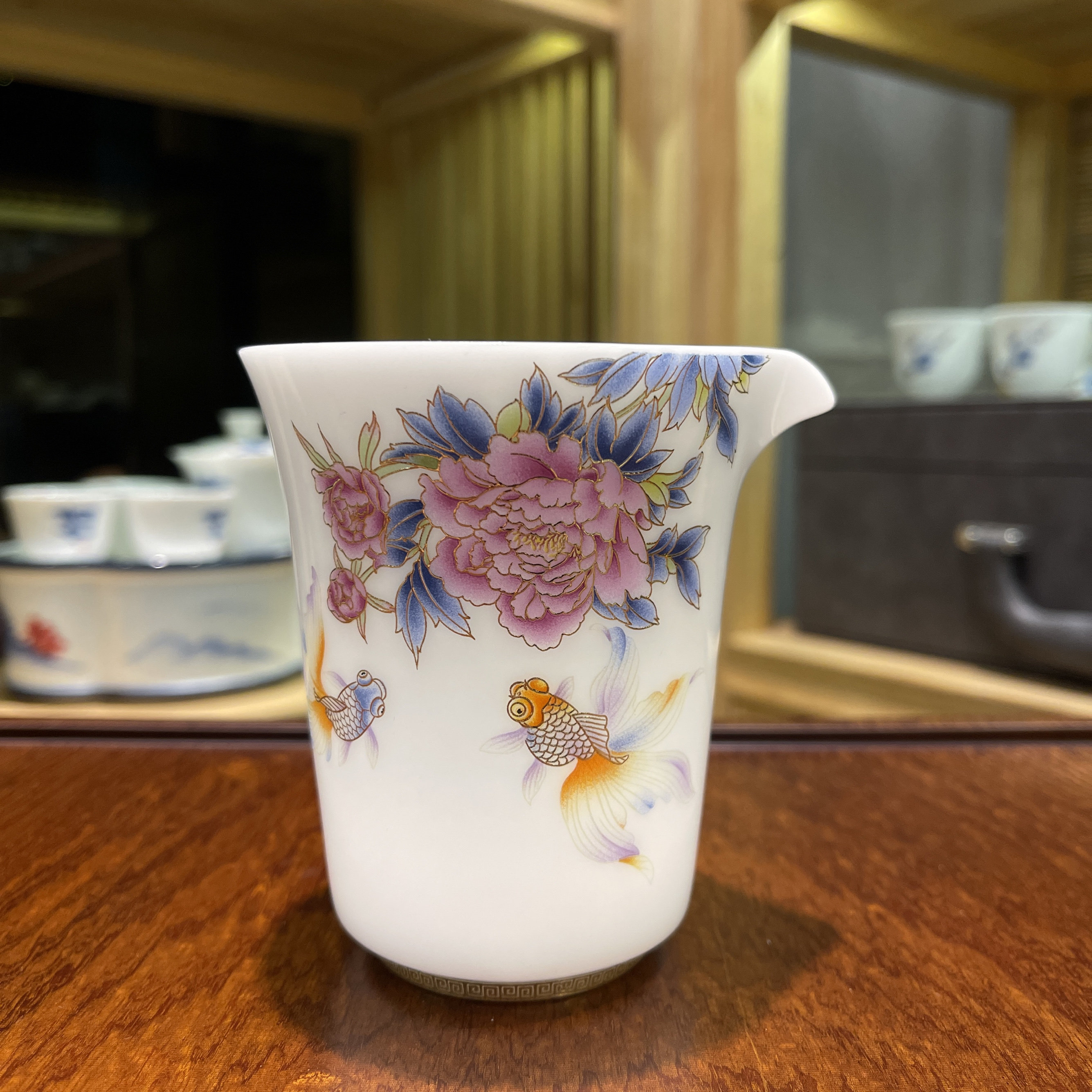 公道杯茶海茶过滤器功夫茶具套装景德镇德化功夫茶具精美实拍实用