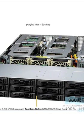 超微SYS-621H-TN12R  Xeon8468 8488 8481C 2U双路服务器准系统