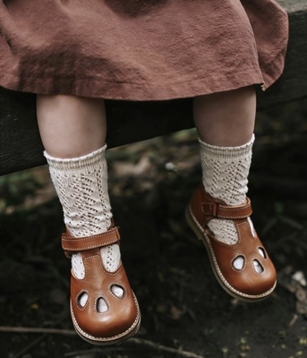 现货秒发 丹麦Petit nord男女童真皮鞋天然橡胶底粘扣时髦公主