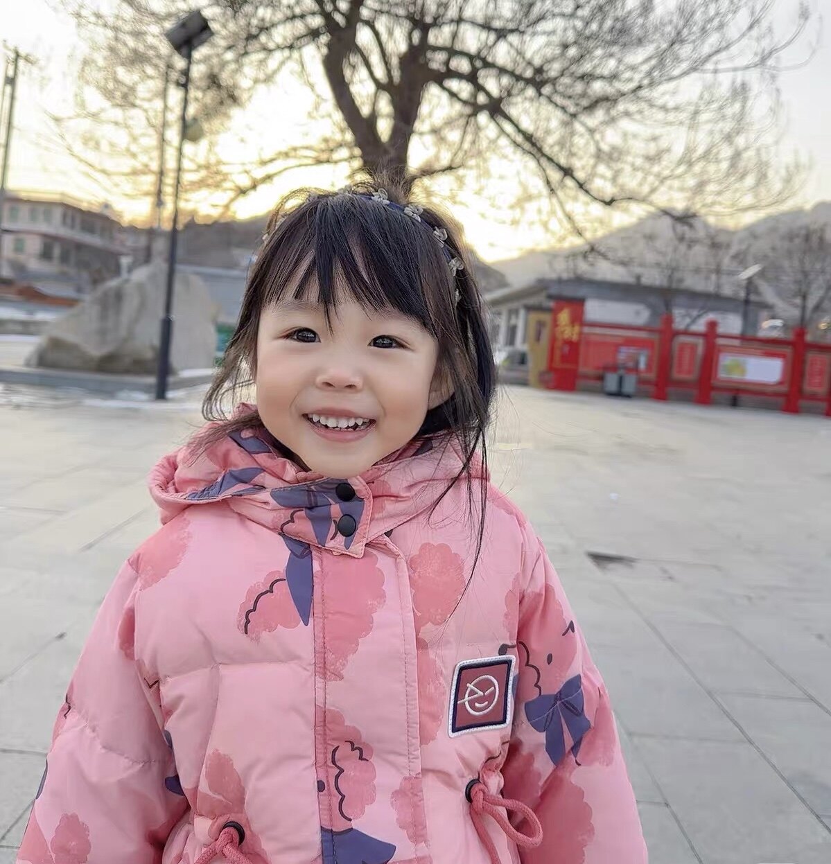 【实体清仓】英国WYNKEN 女童中长款羽绒服冬季宝宝外套保暖加厚