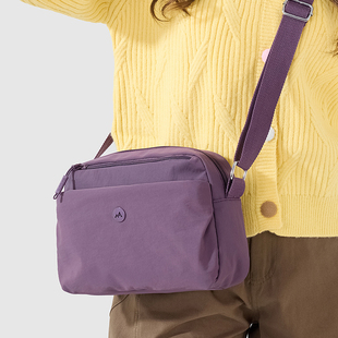 2025新款包包女百搭斜挎包轻便多层妈妈包尼龙布单肩包休闲手机包