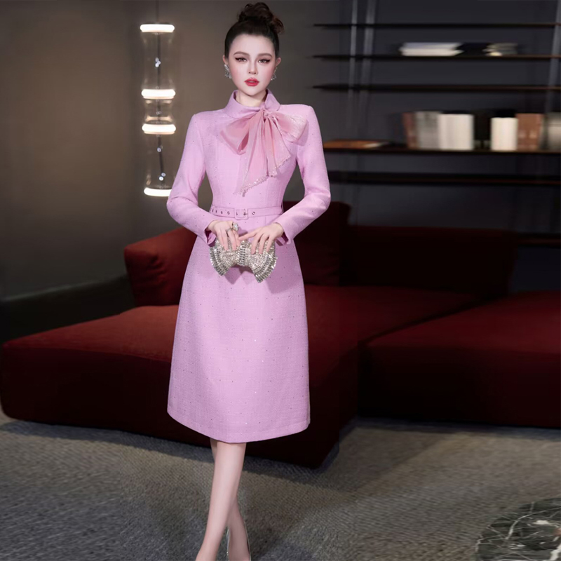 名媛轻奢高级感小香风女装连衣裙