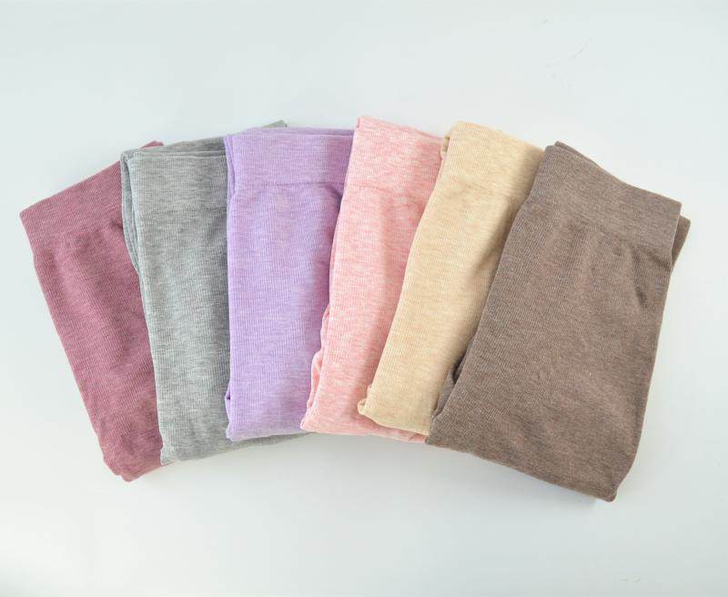 女秋裤彩棉单件薄款糖果色打底裤春秋棉毛裤紧身潮美体裤