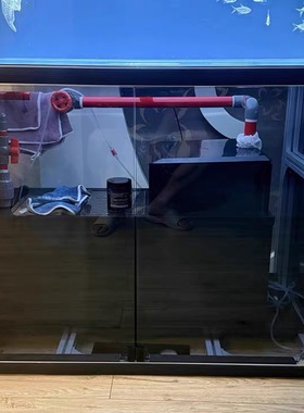 玻璃鱼缸一体式生态缸玻璃柜门原生溪流缸鱼缸