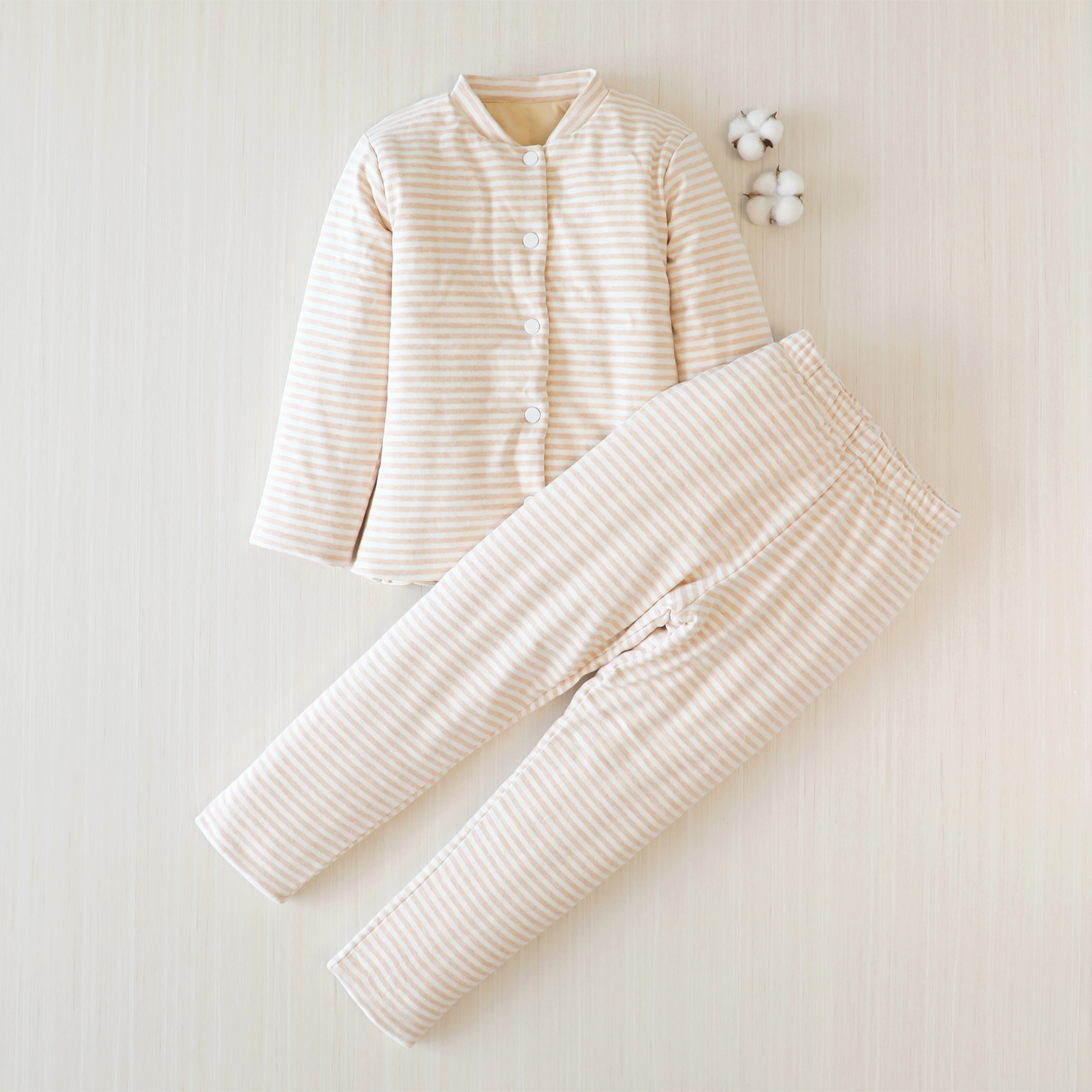 天然棉花袄棉裤校服神器保暖套装