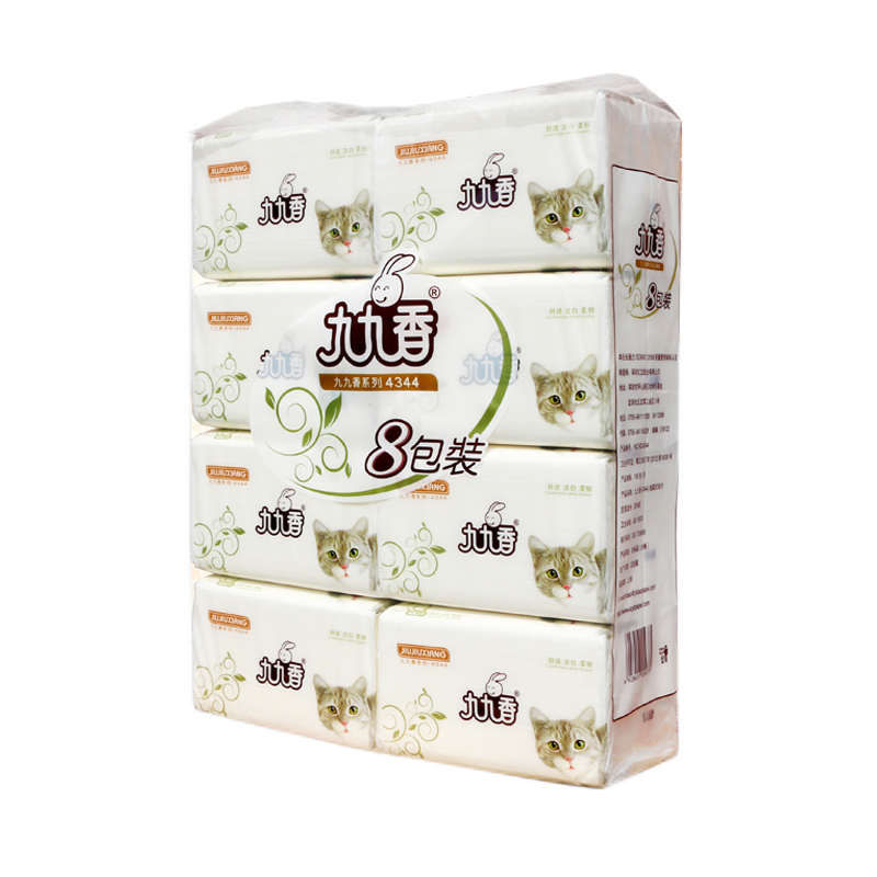 九九香白猫抽纸8包480张卫生纸餐巾孕妇婴儿不伤肤木浆柔软优质..,洗护清洁剂/卫生巾/纸/香薰,抽纸,淘宝优惠券,粉丝福利购,淘宝优惠卷