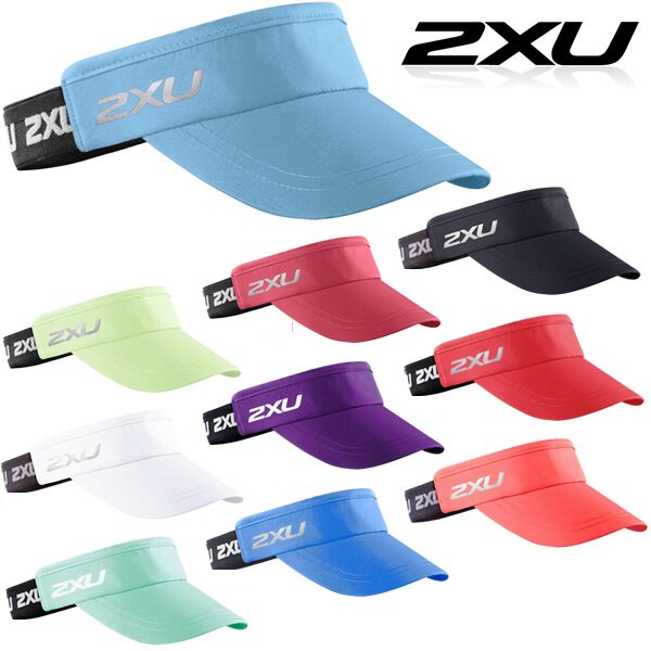 春夏季 2XU Performance Visor 轻量综合运动中性空心帽 空顶帽