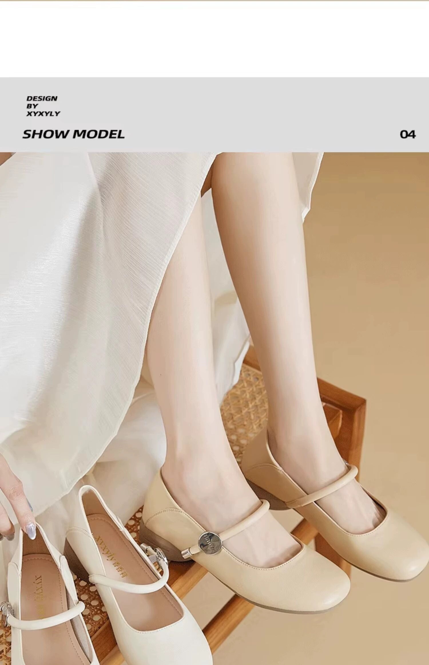 香香莉软底单鞋女2024秋季新仙女风软皮透气玛丽珍女鞋百搭027005