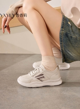 香香莉女鞋2026春季新款33660厚底休闲鞋学生百搭轻便运动鞋