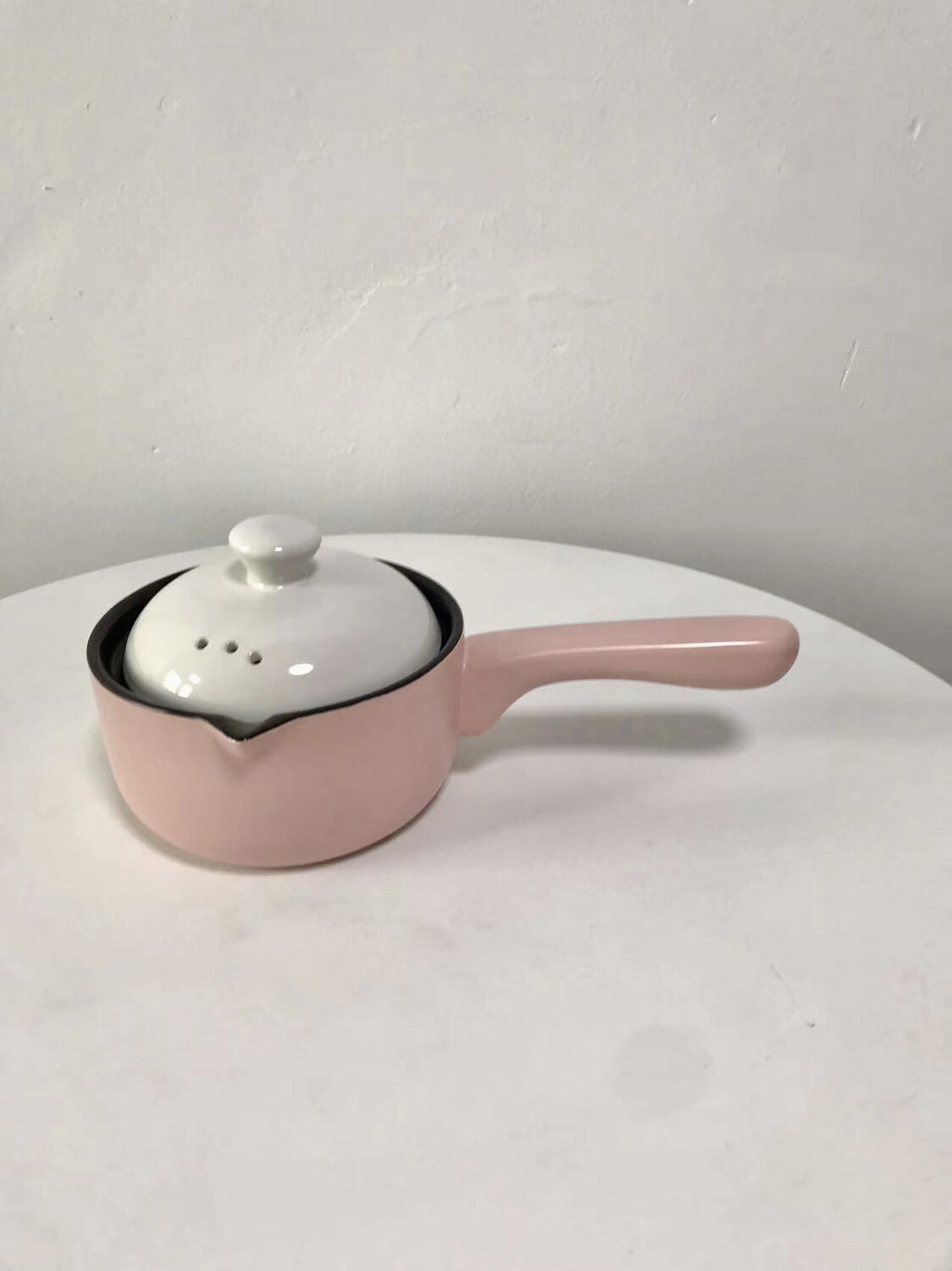 红色明火煲汤辅食手柄奶锅耐高温
