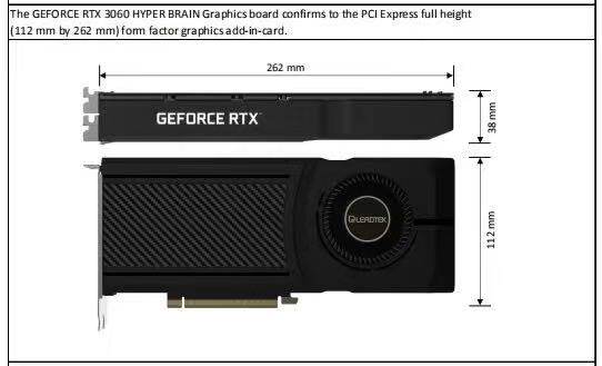 英伟达丽台RTX3060公版拆机12G单涡轮