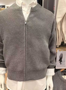 日单男装女装圆领拉链针织开衫长袖毛衣毛衫外套秋冬新款479731