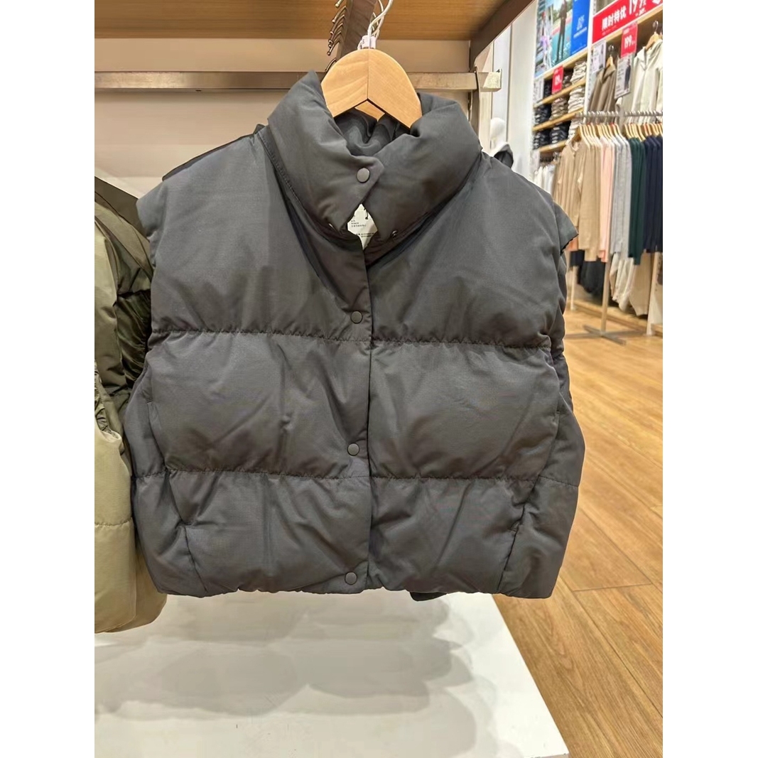 日单羽绒背心马甲外套女小个子高级感短款马夹秋冬新款472014