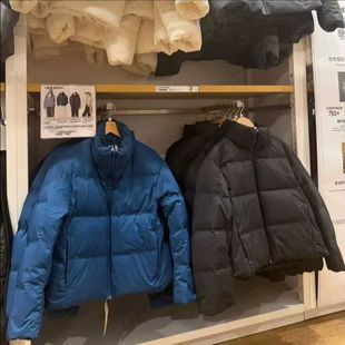 日单女装无缝羽绒服短茄克立领保暖外套夹克25秋冬新款上衣478578