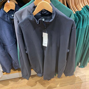 日单男女秋冬弹力摇粒绒半拉链套头衫长袖卫衣481184/473141