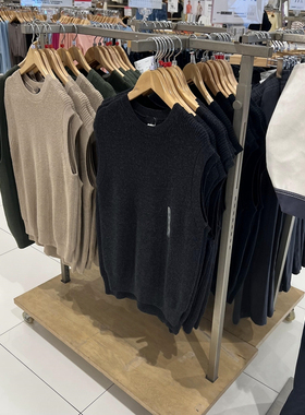 日系男女秋款情侣装针织圆领背心JK制服学院风马甲451613