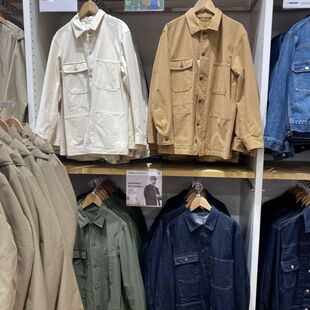 日单春季新款男女装棉质休闲工装茄克日系外套458182/428991