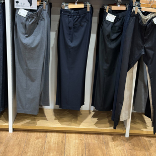 打褶宽腿裤 子470601 长裤 休闲西裤 473321 阔腿裤 男装