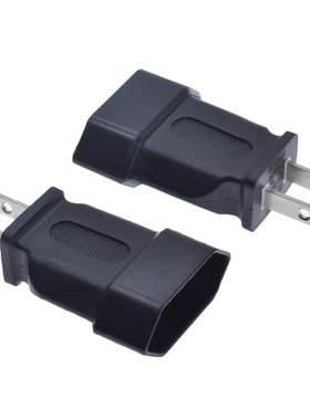 YL-1122国标美式两扁脚插头转欧标两圆脚卡式插座单一转换10A250V