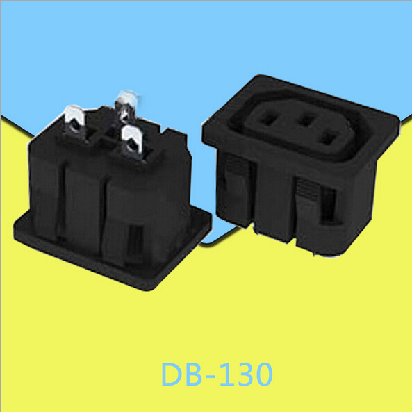 AC电源品字C13母插座卡入式CCC/CE/UL认证10A/15A 250V DB-14-M-3