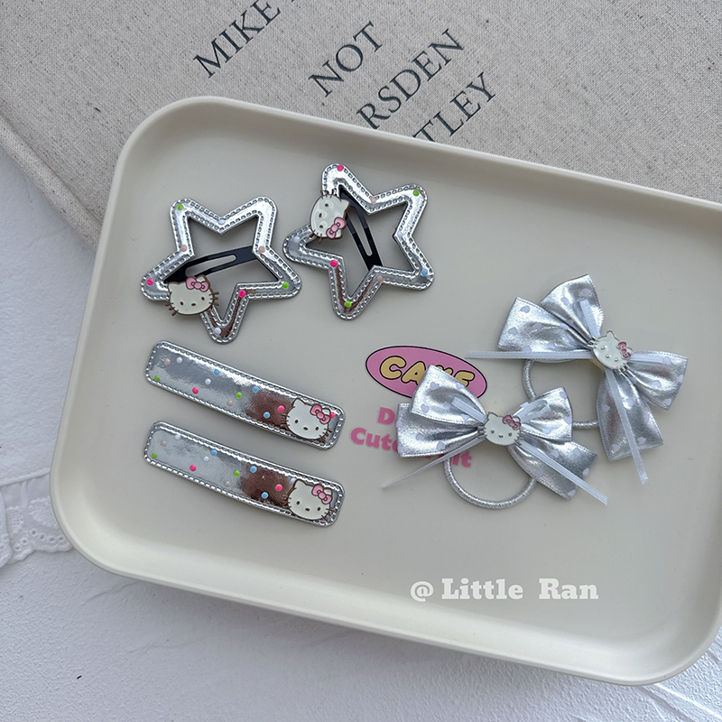 Little Ran儿童发饰韩版简约星星发夹女童甜美可爱宝宝头饰