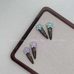 Little 韩国ins风发夹高级感小众设计花朵边夹可爱刘海边夹 Ran