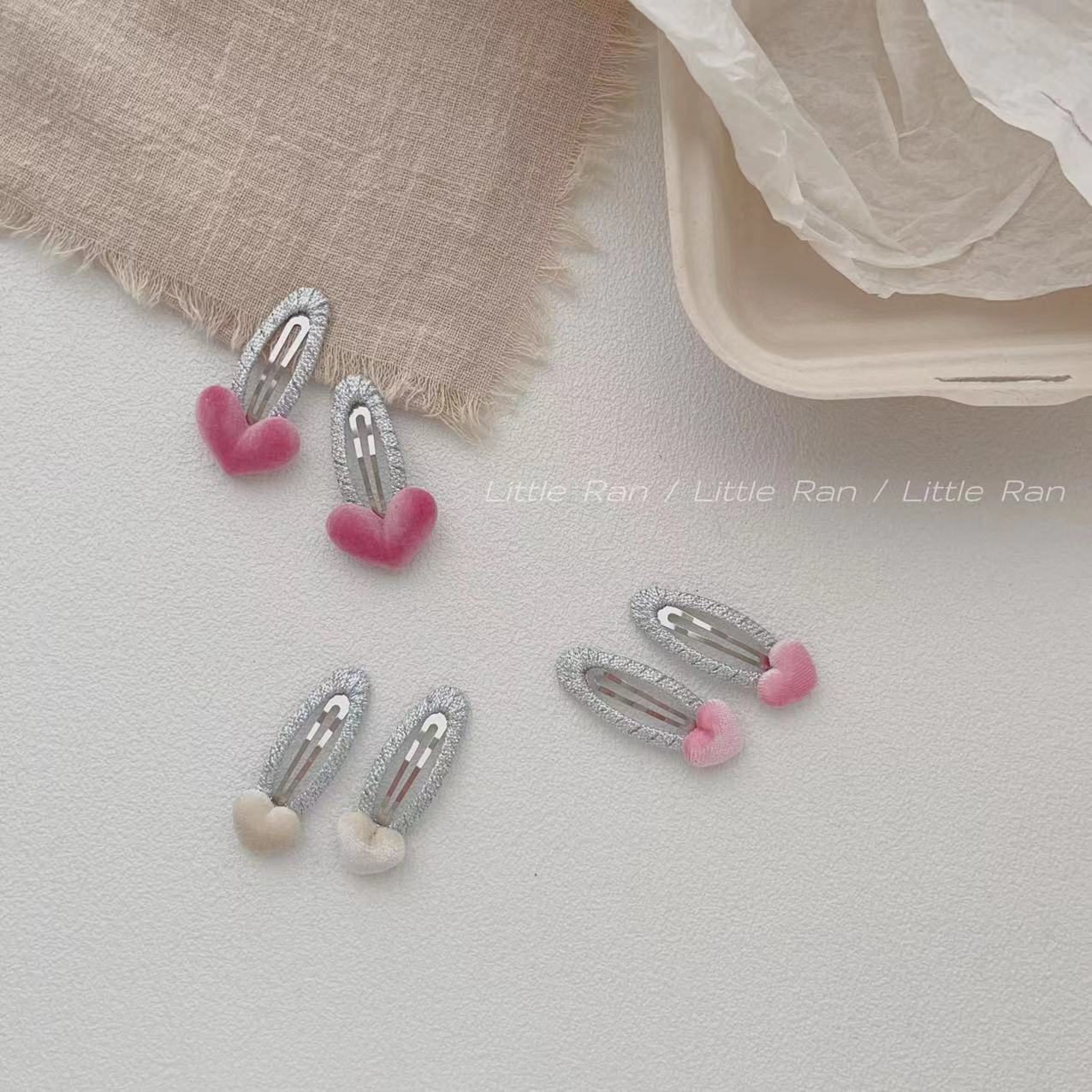 LittleRan春夏爱心发饰宝宝