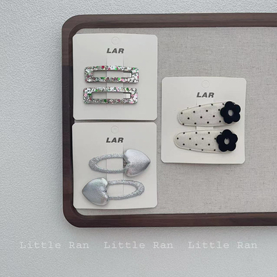 桃心丝绒刘海春夏发饰LittleRan