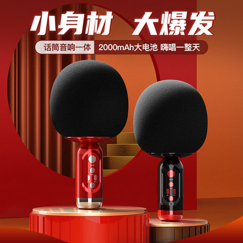 无线蓝牙家用K歌一体话筒