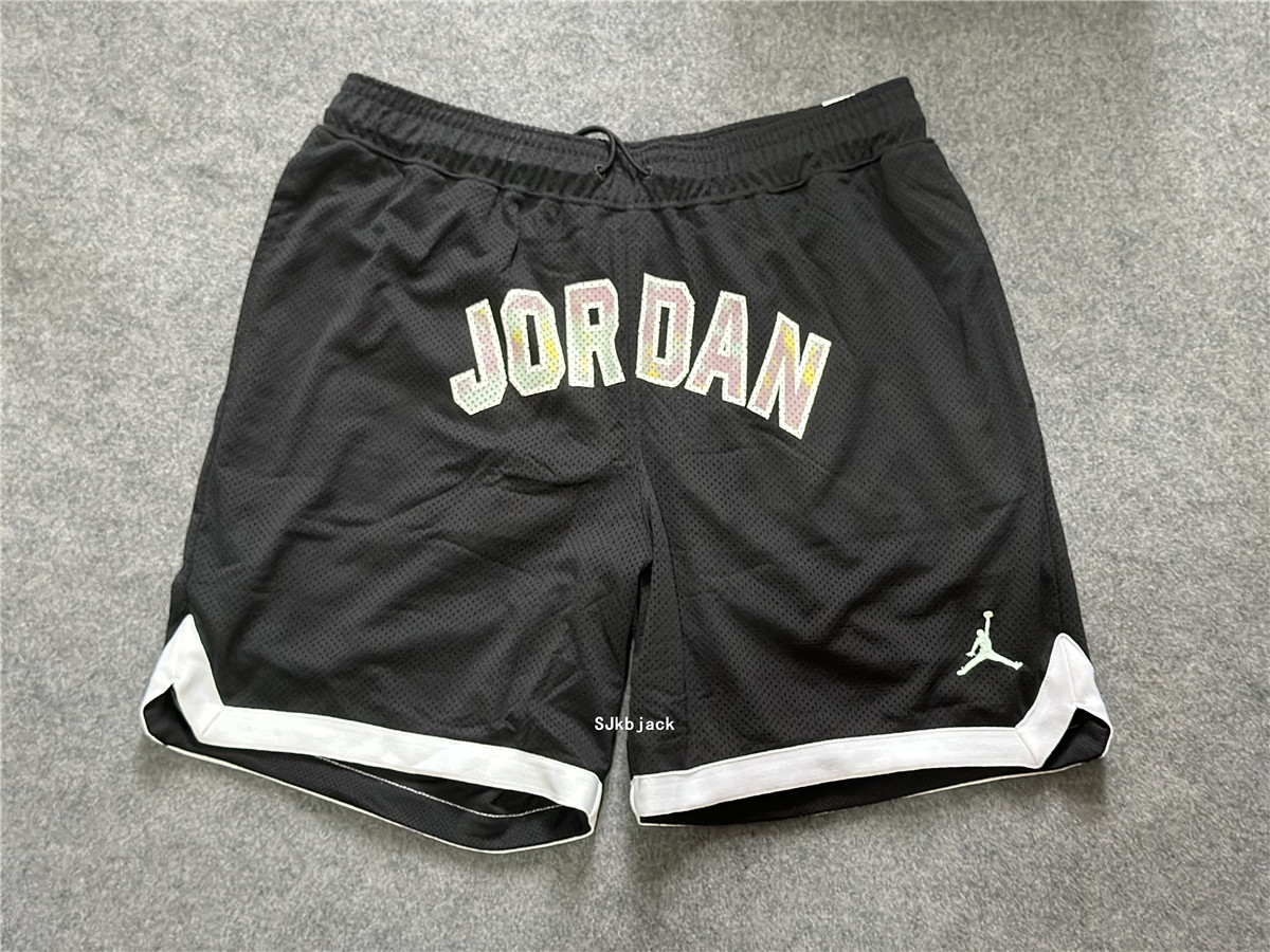 Air Jordan男速干透气健身篮球运动印花网眼五分裤短裤DM1415-010