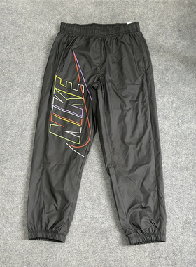 Nike耐克男抽绳训练舒适防风梭织运动休闲宽松收脚长裤DX0622-010