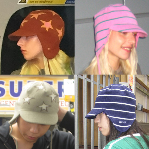 官方正品KAGA 日常百搭造型保暖护耳短檐针织帽 unisex 四色