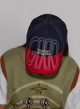 官方正品KAGA 【好心情】拼色复古棒球帽 鸭舌帽