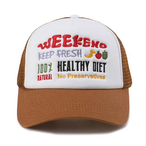 官方正品KAGA【Fruit shop】新鲜水果刺绣棒球帽货车卡车帽